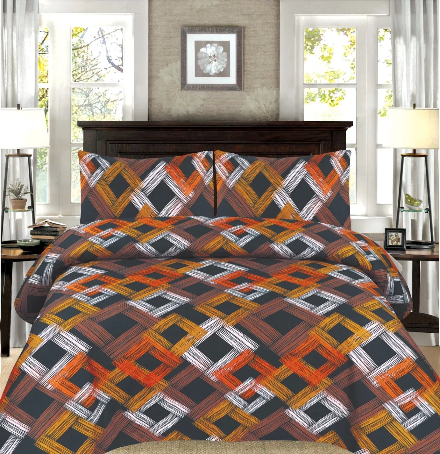 4 PCS Printed Bed Sheet Sets – 2800 SERIES (A)