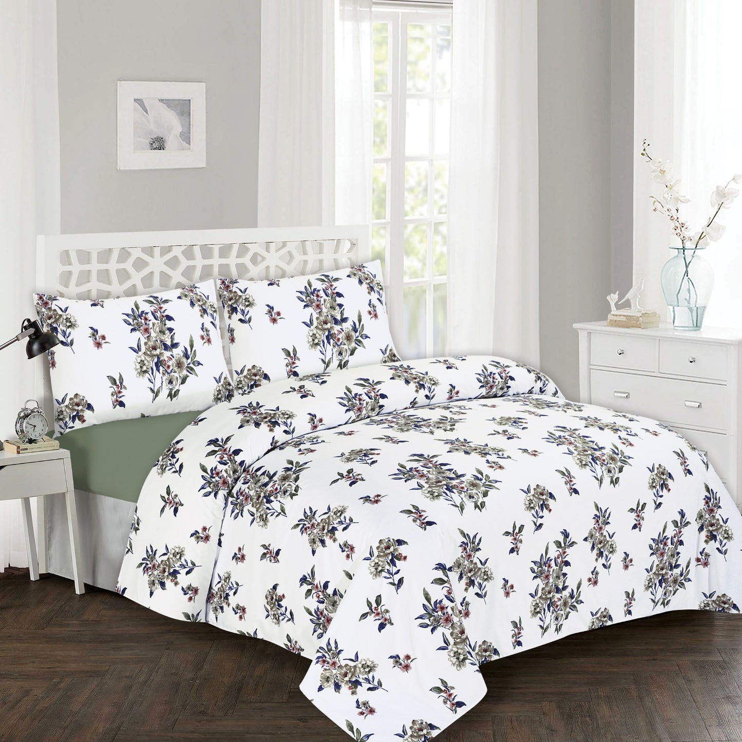 4 Pcs Printed Bed Sheets Set – 2800 Series