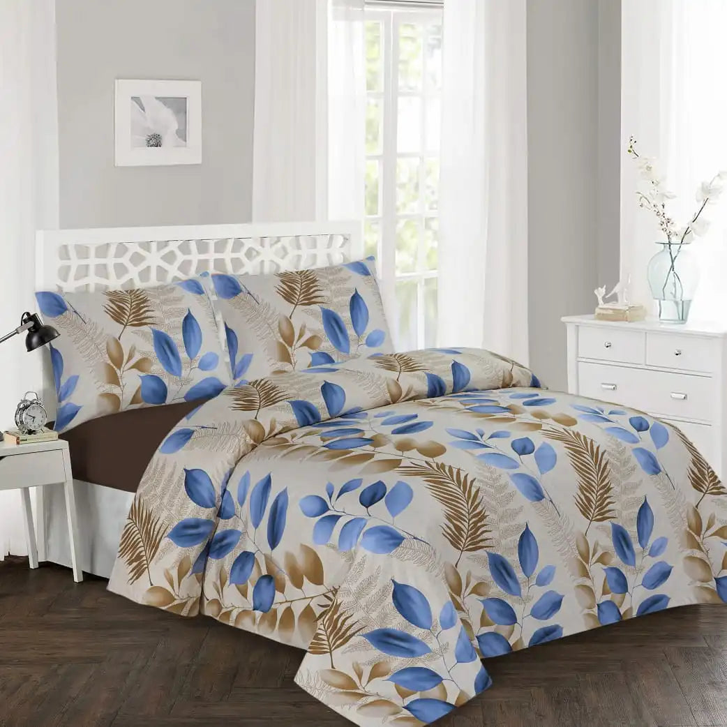 4 Pcs Printed Bed Sheets Set – 2800 Series