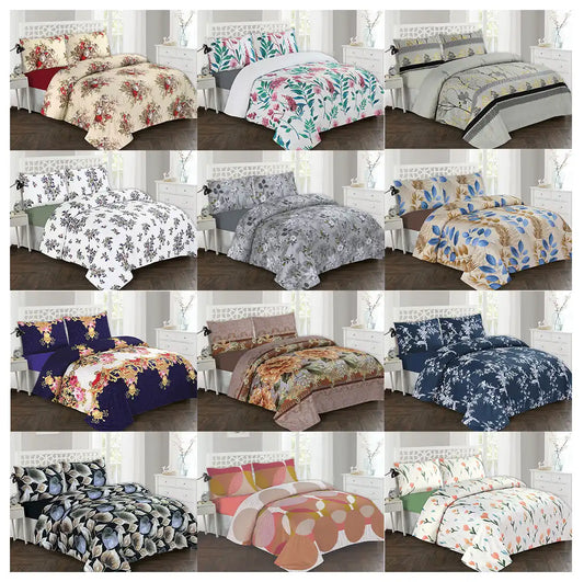 4 Pcs Printed Bed Sheets Set – 2800 Series