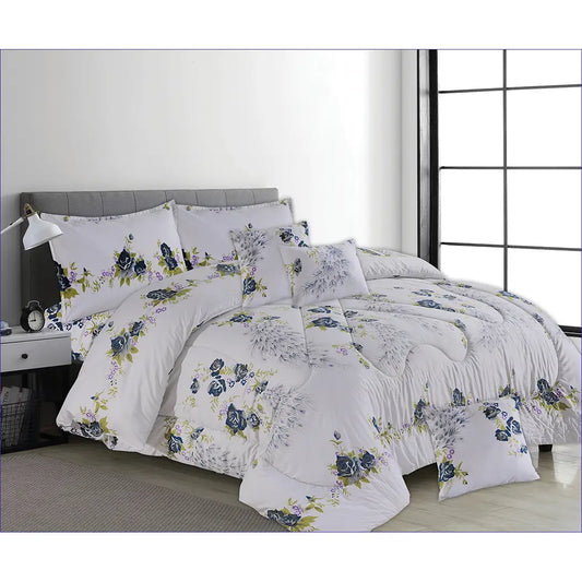7 pcs bed comforter set