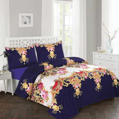 4 Pcs Printed Bed Sheets Set – 2800 Series