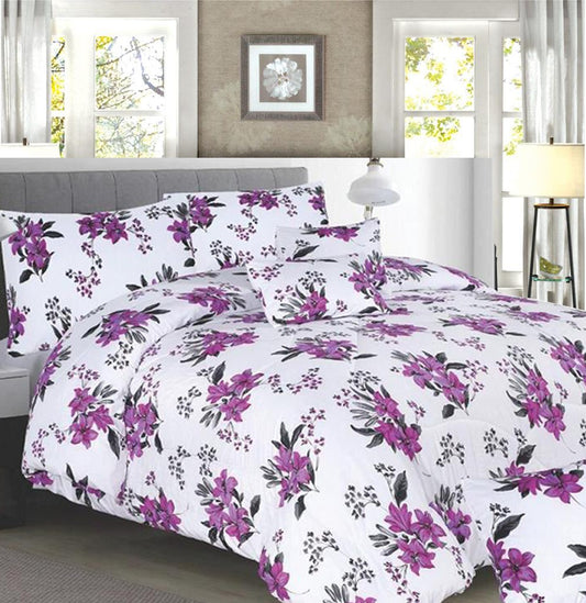 7 pcs bed comforter set