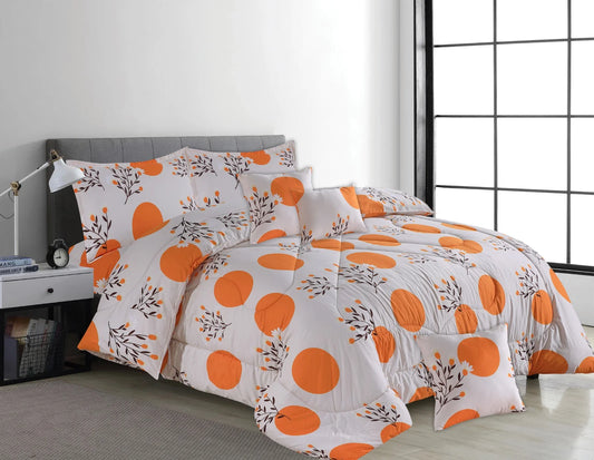 7 pcs bed comforter set