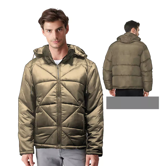 Mens Zipper Hooded Jacket