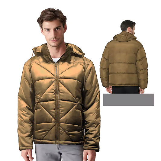 Premium Beige Puffer Jacket